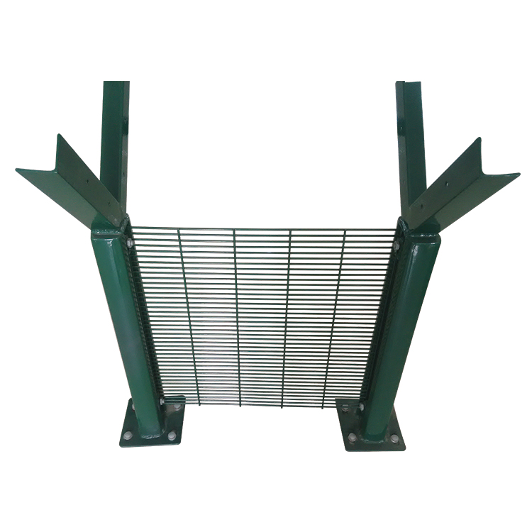 powder coated anti climb high security fence 358 fence drawing