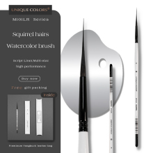 Unique Color M101LR White Velvet Script Liner Watercolor Paint Brush