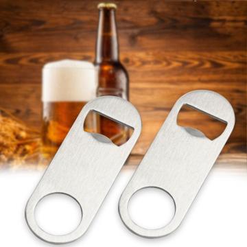 Beer Bottle Opener Durable Flat Stainless Steel Mini Beer Bottle Opener can Jar Opener