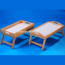Bamboowood tray / bamboo Food Serving bed table Tray