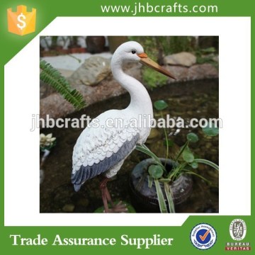 New Garden Ornament White Egret Yard Decor