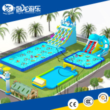 Commercial grade cheap giant inflatable water park for sale , Kids water inflatable amusment park