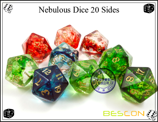 Novedad nebuloso dados para el juego DND