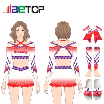 Customized glitter rhinestone cheerleading uniforms