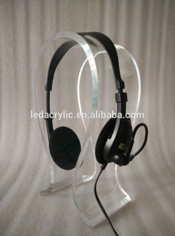 Acrylic U-type headphone Display Stand headset Holder