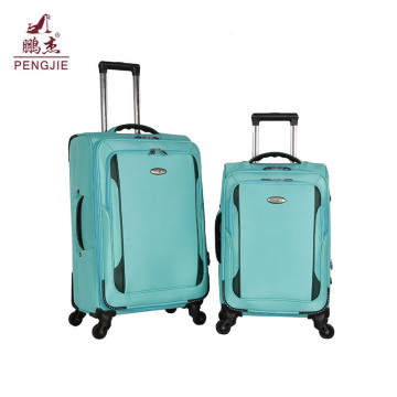 Simple style zipper pocket spinner wheels trolley luggage