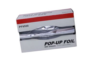 Embossed pop-up foil sheets for food packaging