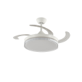 White Retractable Ceiling Fan