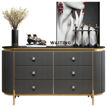 Buffet cabinets golden modern living room console table
