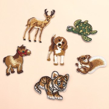 Animal Embroidery Patches Iron On Clothing Applique