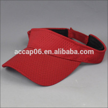 custom red women polyester/cotton plain sun hat