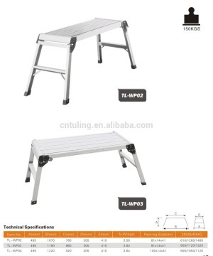 Aluminium folding step bench/Working Platform durable/stable TL-WP04