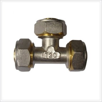 nickel plated tee fitting