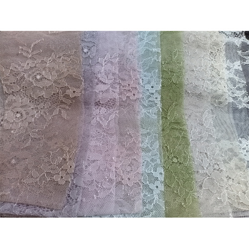 Artesanato de bordado Nylon Chantilly Lace PD Fabric