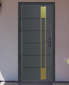 Aluminum Exterior Security Front Entry Doors For Houses