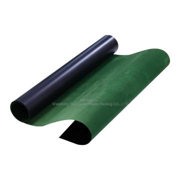 Folha de termoformagem verde em preto verde preto