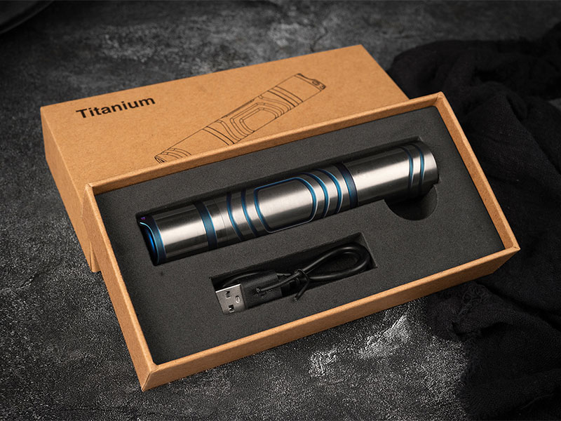 titanium flashlight outdoor survival camping hiking battery longlife (9)