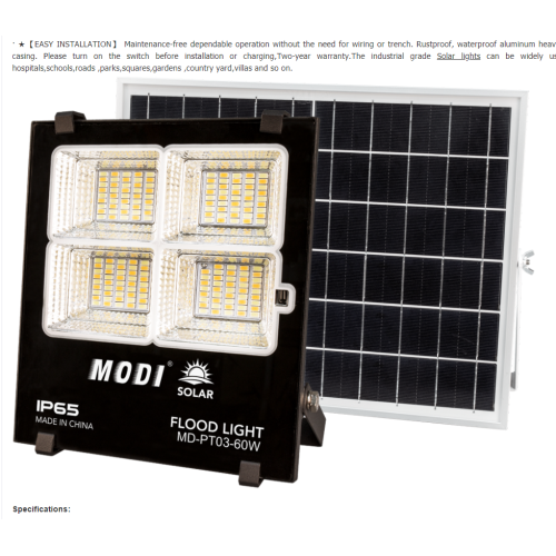 Lampu solar luaran dengan pengawal sensor