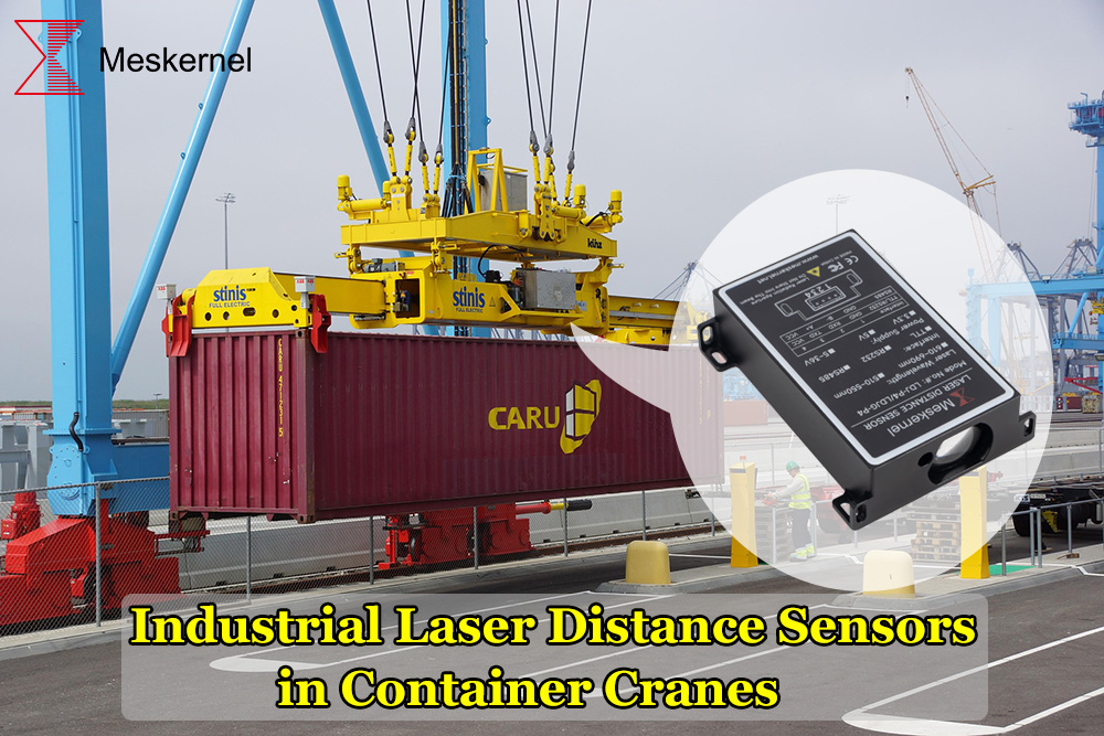 Sensor jarak laser perindustrian di containe Industrial Laser Distance Sensors in Containe