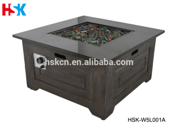 Fashion Backyard Fire Table, Garden Gas Fire Table, Stone Top Gas Fire Table