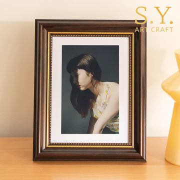 Retro Brown Tabletop Frame for Home Decor