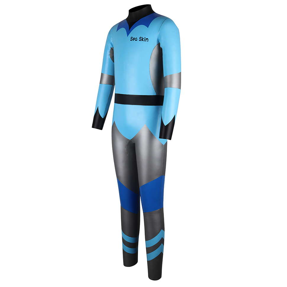 Seackin Ανθεκτικό πίσω φερμουάρ παιδιά Freediving Wetsuit