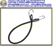 Elastic tie downs , 4mm black shock cord , shock cord hooks