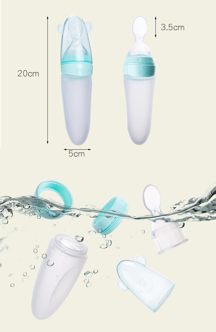 Bpa Free Baby Milk Feeder Baby Feeding Bottle Spoon