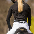 Kustom Style Equestrian Pakaian Saku Ritsleting Untuk Wanita