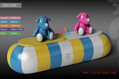 Lefunland 2014 newest children inflatable seesaw indoor playground