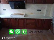 Foshan Weimeisi Natural stone white polish marble restaurants and home worktop kitchen countertop with wash basin