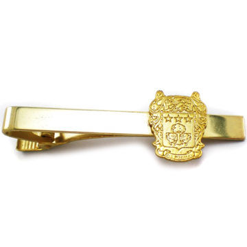 Tie Clip, Made of Brass and Zinc Alloy Tie Bar, Various Thicknesses and Attachments are Available