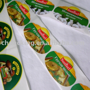 glossy paper sticker