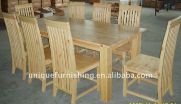 Solid wooden dining table sets