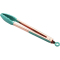 Color Stainless Steel Silicone Tipped food serving tongs