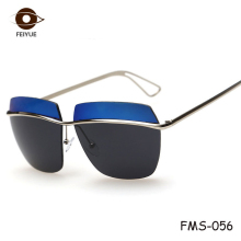 Hot Selling Wholesale Rimless Large Frame Sun Glasses with Revo Lenses