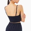 Phụ nữ Crop Tank Tops Áo sơ mi Cami không dây