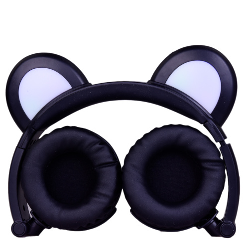 LED Light Panda Ear Headset Auriculares inalámbricos móviles
