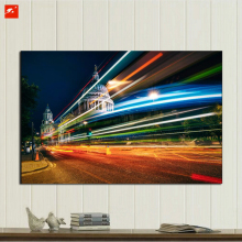 Shinning City Downtown Night Cotton Canvas Painting