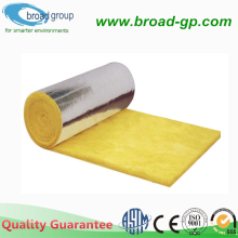 Compressed Fiberglass 32kg/m3 Glass Wool Blanket Aluminum Foil