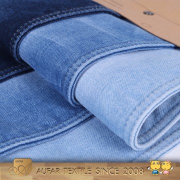 Denim jeans fabric polyester denim fabric for lady