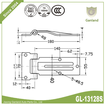 Refrigerator Truck Back Side Over Seal Hinge