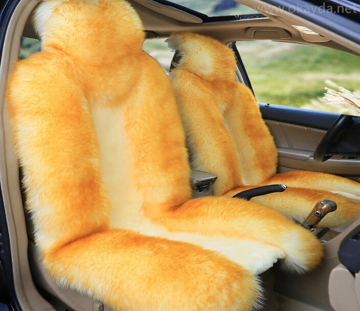 Promotional High Quality Sheepskin Car Seat Cover