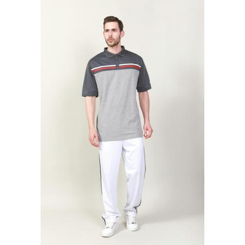 Polo golfeur pour hommes avec coupe et cousue