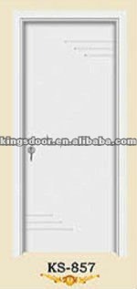China popular white lacquer mdf wooden door models for interior