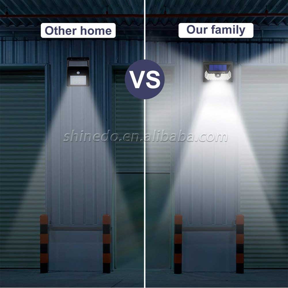 Shinedo Bright 60 LED Solar Power Lights Outdoor Motion Sensor Solar Lights for Yard Garden Lighting
