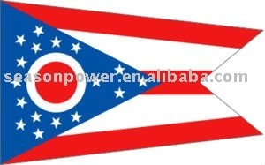 New 3x5 Ohio American state polyester flags