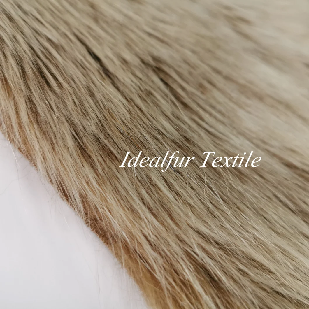 100% Polyester Faux Fox Fur Fake Fur for Collar for Carpet