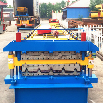 colored steel double layer roofing machine