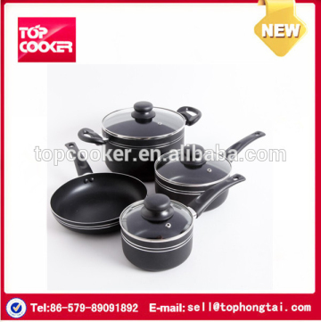 Aluminum black nonstick coating cookware